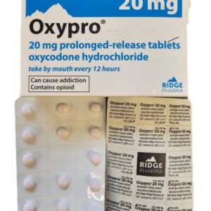 Oxypro 20mg RIDGE Prolonged Release Oxycodone Tablets from UK Buy Oxypro 20mg Online for Effective Pain Relief in the UK