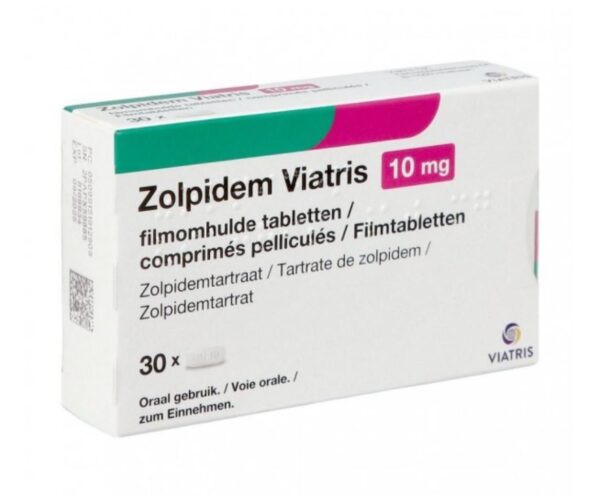 Zolpidem Tartrate 10mg tablets by Viatris France – prescription sleep aid for insomnia treatment